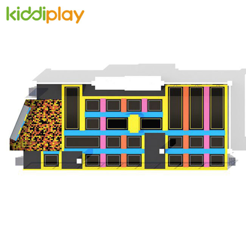 KD11076A Large Free And Professional Jumping Area Trampoline Park Center