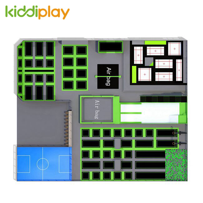 KD11065A The Hot Sale Suitable for Square Site Free Jump Trampoline Park
