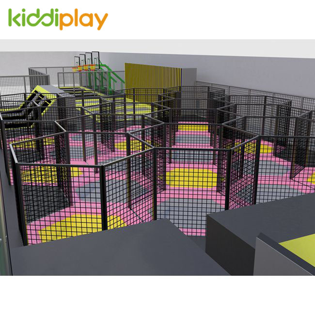 KD11056A Popular Play Center Trampoline Park with Maze Ninja Parkour