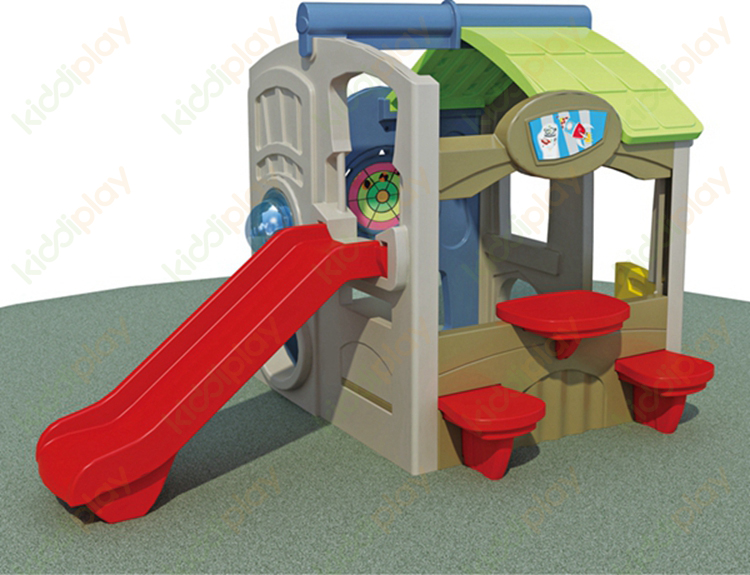 Small Play Children Plastic Toy Swing And Slide for School 