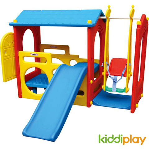 Strong Play Indoor Small Slide And Swing Toy for Kid